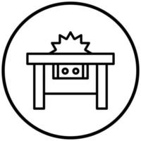 Table Saw Icon Style vector