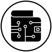 Digital Wallet Icon Style vector