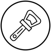 Bottle Opener Icon Style vector