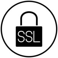 estilo de icono ssl vector