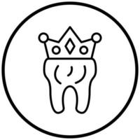 Dental Crown Icon Style vector