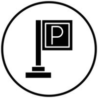 Parking Icon Style vector