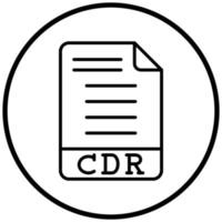 CDR Icon Style vector