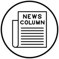 News Column Icon Style vector