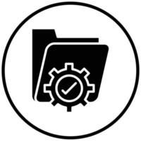 Data Management Icon Style vector