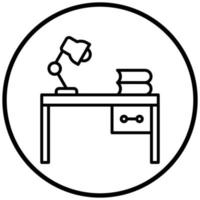 Study Table Icon Style vector