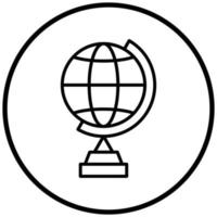 Globe Stand Icon Style vector