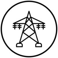 Electric Station Icon Style vector