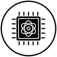 Quantum Computing Icon Style vector