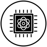 Quantum Computing Icon Style vector