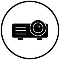 estilo de icono de proyector vector