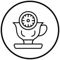 Tea Time Icon Style vector