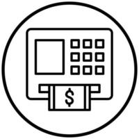 Atm Icon Style vector
