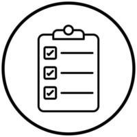 Checklist Icon Style vector