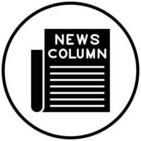 News Column Icon Style vector
