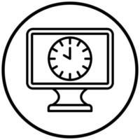 24 Hours Open Icon Style vector