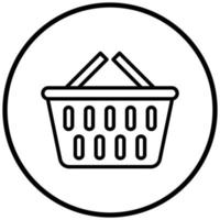 Shopping Basket Icon Style vector