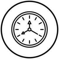 Wall Clock Icon Style vector