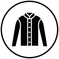 Winter Coat Icon Style vector