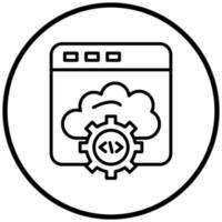 Web API Icon Style vector