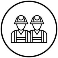 Firefighter Team Icon Style vector