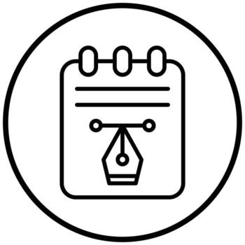 Notepad Icon Style vector