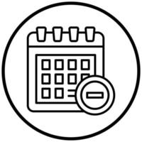 Remove Event Icon Style vector