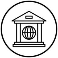 Worldwide Banking Icon Style vector