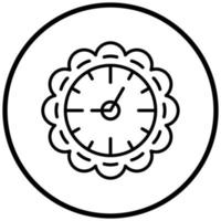 Wall Clock Icon Style vector