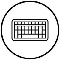 estilo de icono de teclado vector