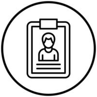 Curriculum Icon Style vector