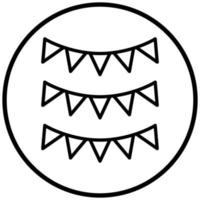 Garland Icon Style vector