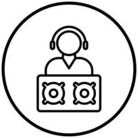 DJ Icon Style vector