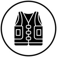 Life Jacket Icon Style vector