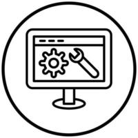 Web Optimization Icon Style vector