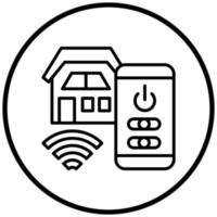 Home Control Icon Style vector