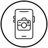 Mobile Camera Icon Style vector