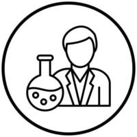 Chemist Icon Style vector