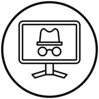 Incognito Icon Style vector