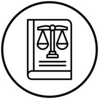 Law Book Icon Style vector