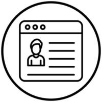 Web Portfolio Icon Style vector