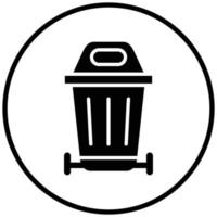 Trash Can Icon Style vector
