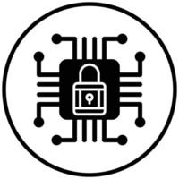 Cyber Security Icon Style vector