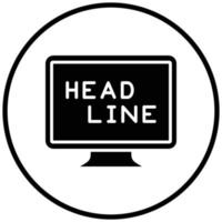 Headline Icon Style vector