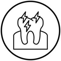 Toothache Icon Style vector