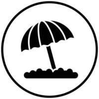 Beach Umbrella Icon Style vector