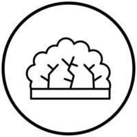 Bush Icon Style vector