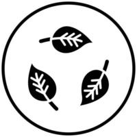 Leaf Recycle Icon Style vector