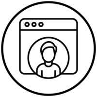 Web User Icon Style vector