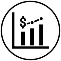 Bar Graph Icon Style vector